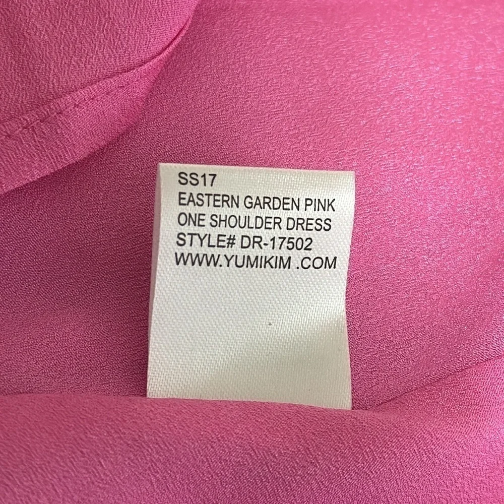Yumi Kim Mini Dress Women’s Size XS‎ Eastern Garden Pink Floral One Shoulder NWT - Picture 13 of 15